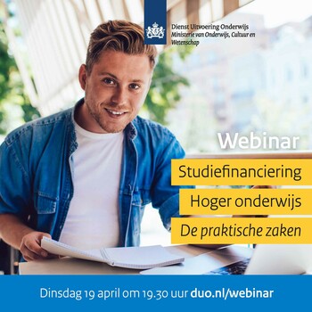 19 april webinar: studiefinanciering hoger onderwijs: de praktische zaken
